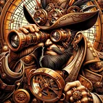 Steampunk Pirates, a text adventure game